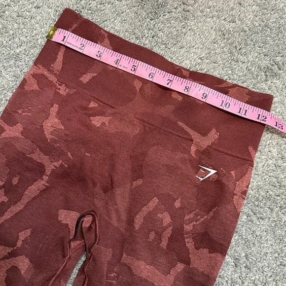 Gymshark | Maroon Camo High-Waist Leggings - Picture 2 of 6